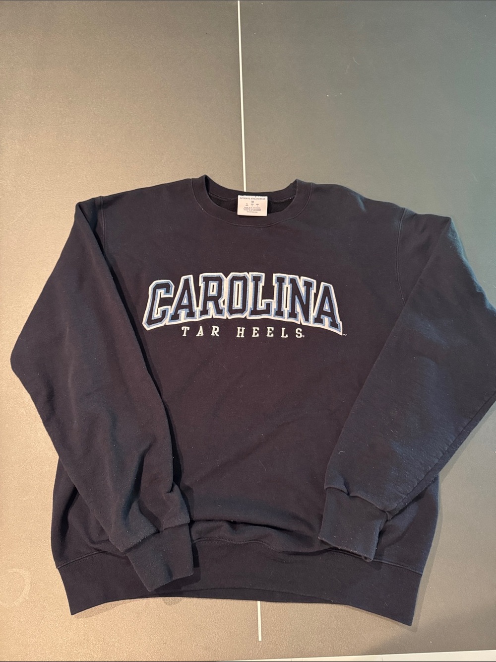 Carolina Tar Heels Navy Crewneck Sweatshirt